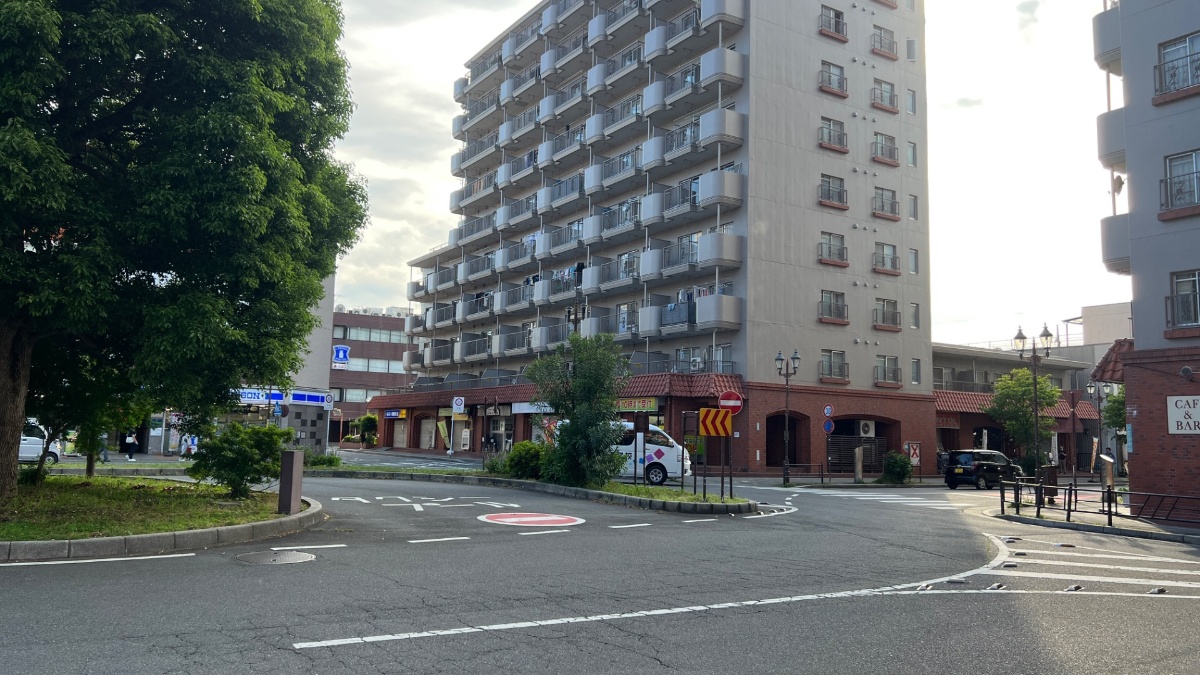 新狭山ホテル本館側からみた周辺ロータリー