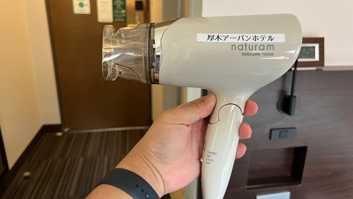 厚木アーバンホテルのドライヤー(TESCOM TID325)