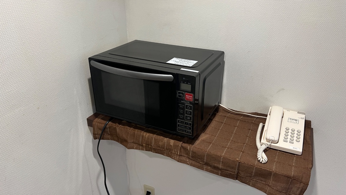 ホテルフィットの電子レンジ