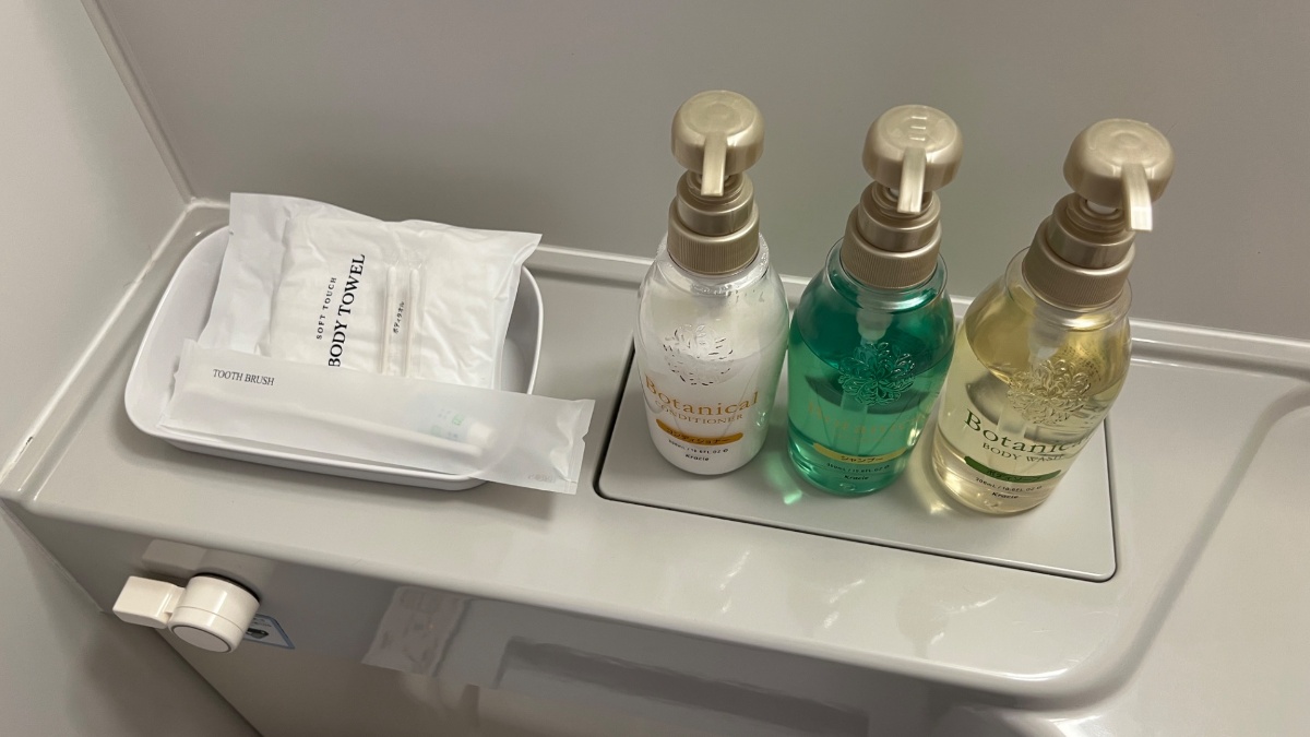 ホテルフィットの洗面台のアメニティ