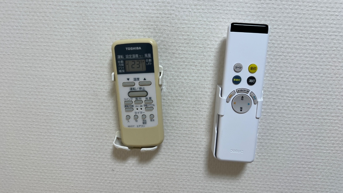 ホテルフィットの空調リモコン（個別空調）