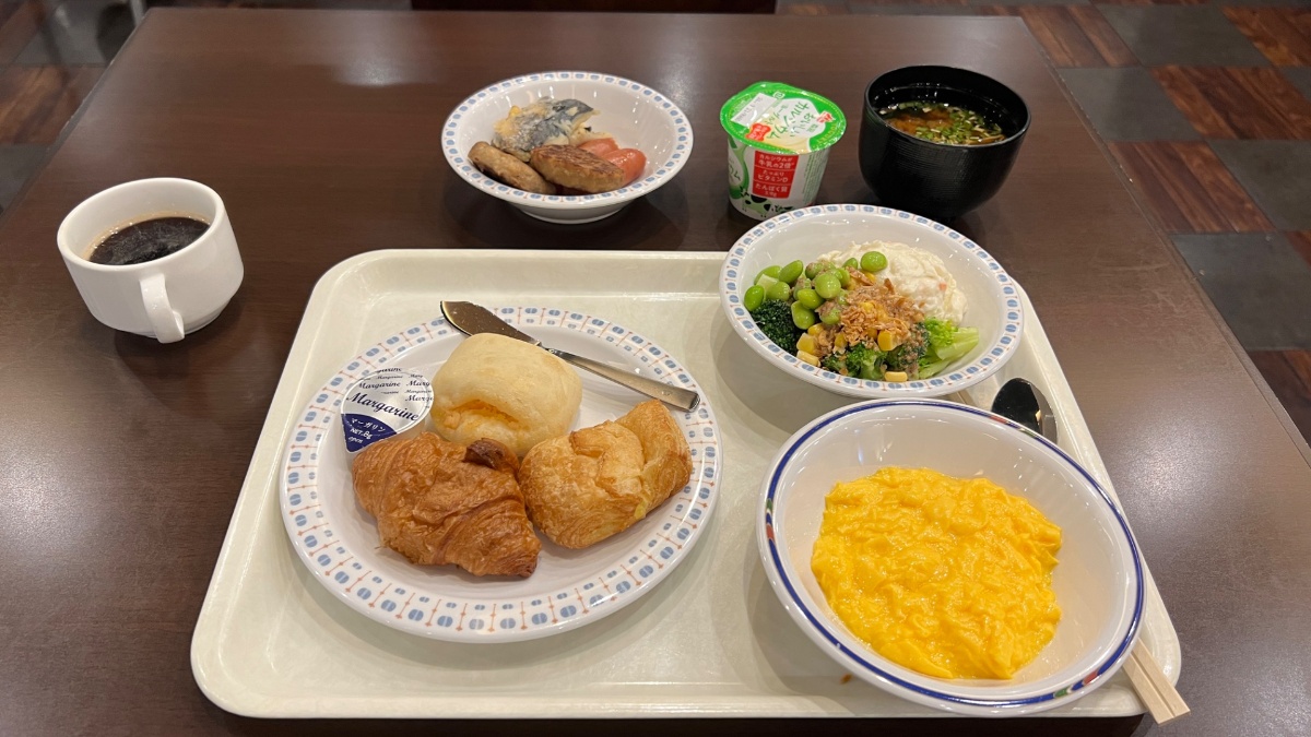 ベルズイン土浦の朝食（盛り付け）